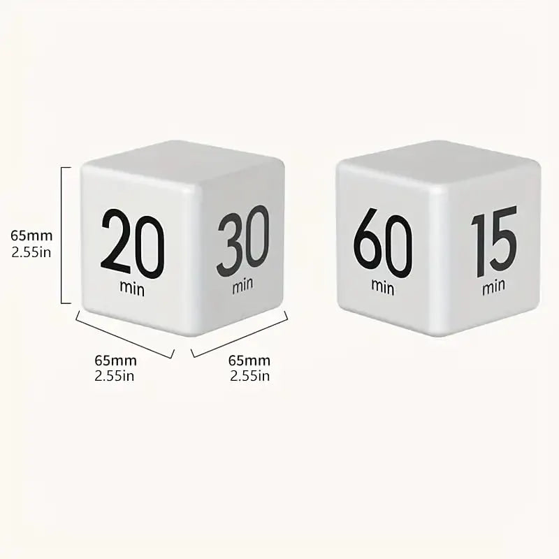 1 Piece Digital Flip Cube Timer with Gravity Sensor and Preset Countdown Settings for Cooking, Study, Work and Time Management, Black - Image 4
