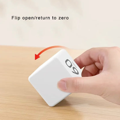 Kitchen Timer - Timer - Cube Timer - Flip Timer - Digital Kitchen Timer - Pomodoro Timer - Time Management - Study Timer - Visual Timer - Kitchen Timer - Countdown - Desk Accessories - Kitchen Timers - Gravity Timer - Black - 1 Piece - Image 5