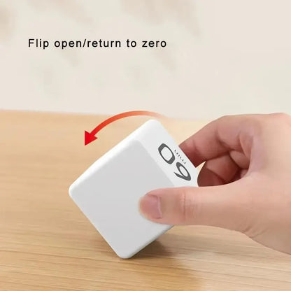 1 Piece Digital Flip Cube Timer with Gravity Sensor and Preset Countdown Settings for Cooking, Study, Work and Time Management, Black - Image 5