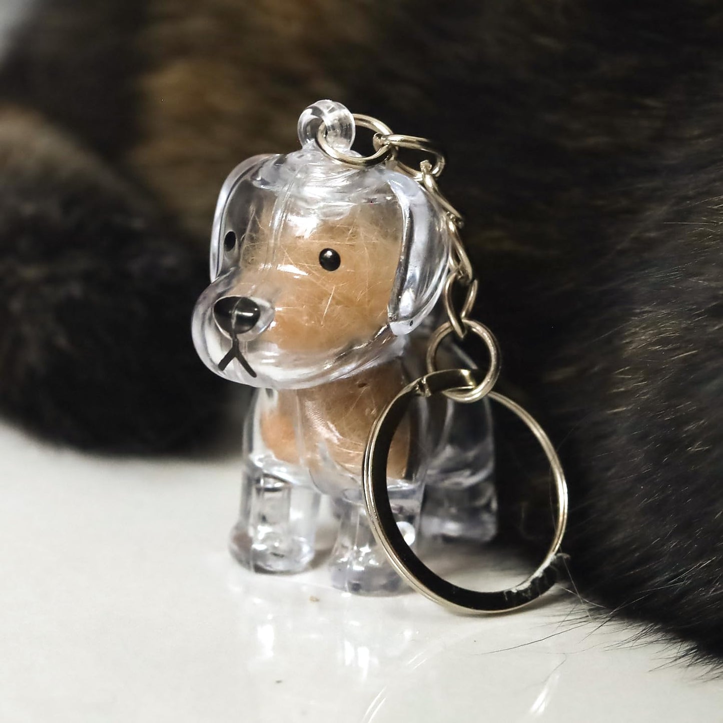 Keychain - Pet Hair - Storage Box - Pendants - Capsule Toy - Dog Hair Capsule - Memorial Pendant - Bag Keychain - Pendants - Memory Capsule Pendant - Cat Hair Collection - DIY - 1 Piece - Image 7