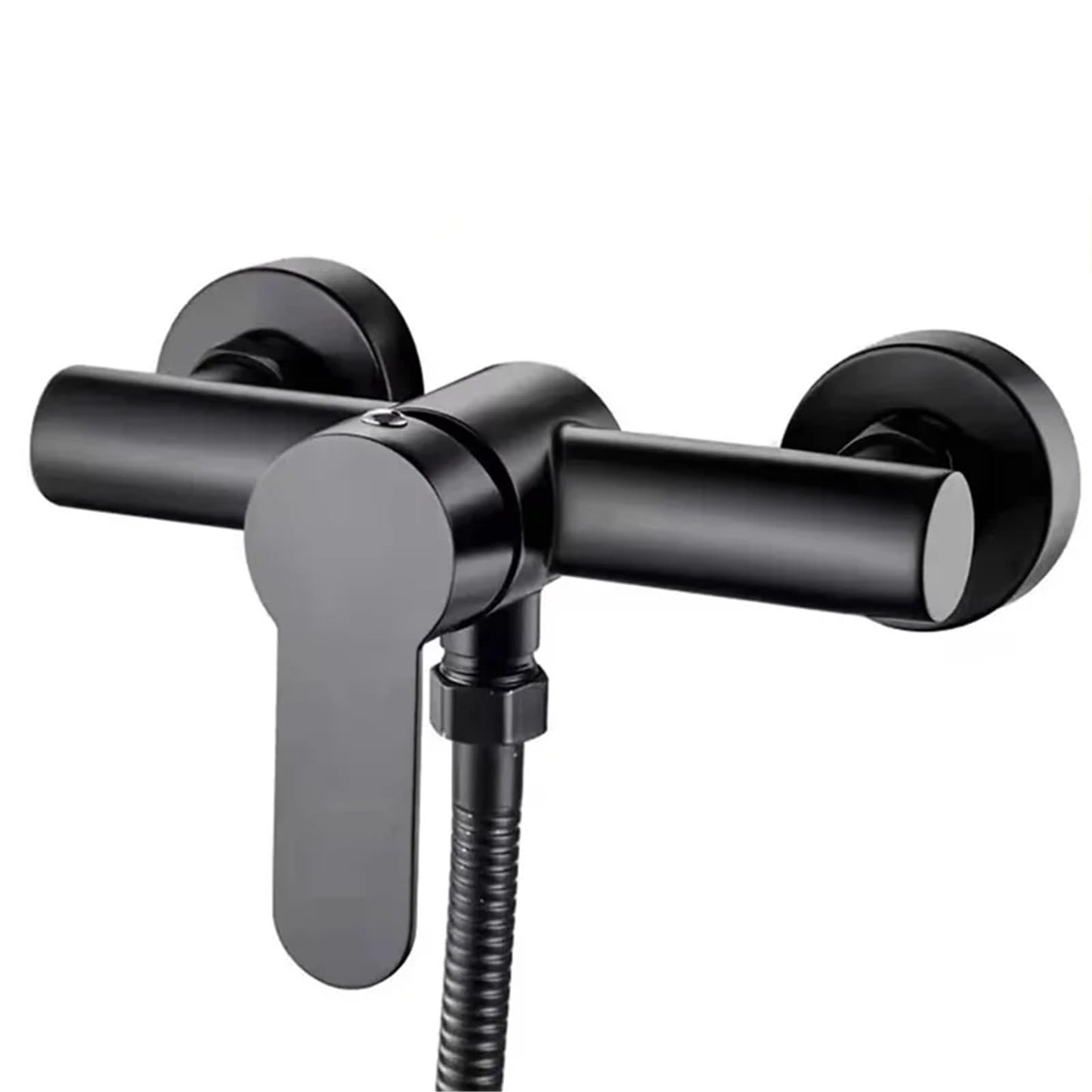 Shower tap - Shower mixer - Matte black - Bathroom tap - Surface-mounted - Single lever mixer - Shower tap - Sanitary - Bathroom accessories - Shower mixer - Modern design - Black - 1 piece - Image 4