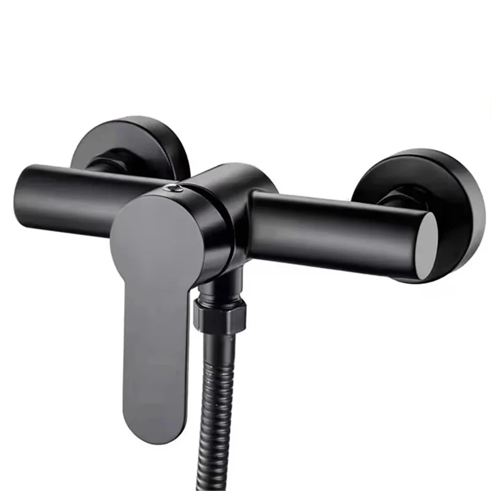 Shower tap - Shower mixer - Matte black - Bathroom tap - Surface-mounted - Single lever mixer - Shower tap - Sanitary - Bathroom accessories - Shower mixer - Modern design - Black - 1 piece - Image 4