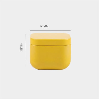 Tea box - Square tin container, tea caddy, metal candy box - Image 2