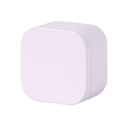 Tea box - Square tin container, tea caddy, metal candy box