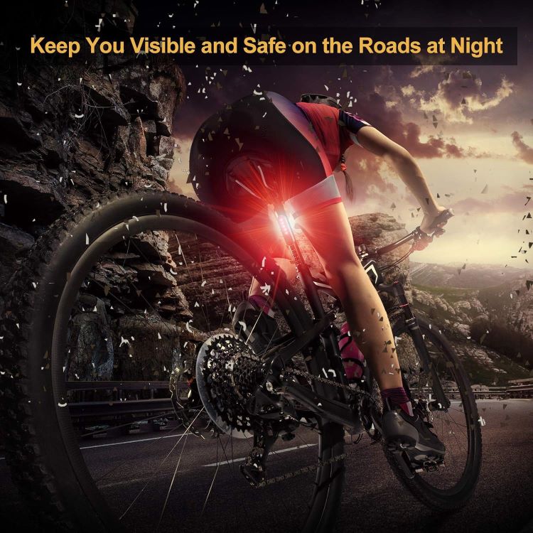 Rear Light Bike - 2 Pack USB Rechargeable Bicycle Tail Lights, Waterproof Safety Warning Lights, Mountain Bike Accessories for Night Cycling - Image 6
