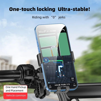Bicycle Phone Holder - Universal - Shock and Vibration Protection - Bicycle/Motorcycle/Scooter/ATV - Phone Stand - Smartphone Holder - 360 Degree Rotatable - Black - Image 4