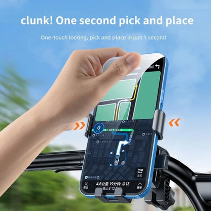Bicycle Phone Holder - Universal - Shock and Vibration Protection - Bicycle/Motorcycle/Scooter/ATV - Phone Stand - Smartphone Holder - 360 Degree Rotatable - Black - Image 5