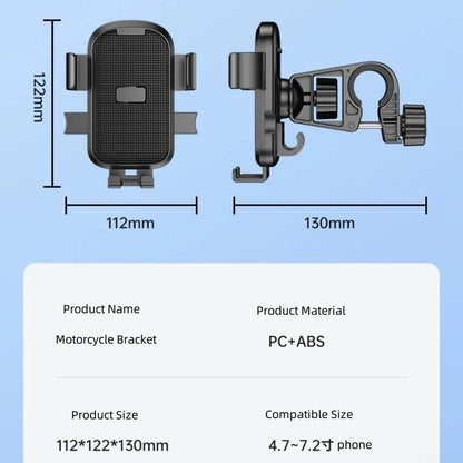 Bicycle Phone Holder - Universal - Shock and Vibration Protection - Bicycle/Motorcycle/Scooter/ATV - Phone Stand - Smartphone Holder - 360 Degree Rotatable - Yellow - Image 2