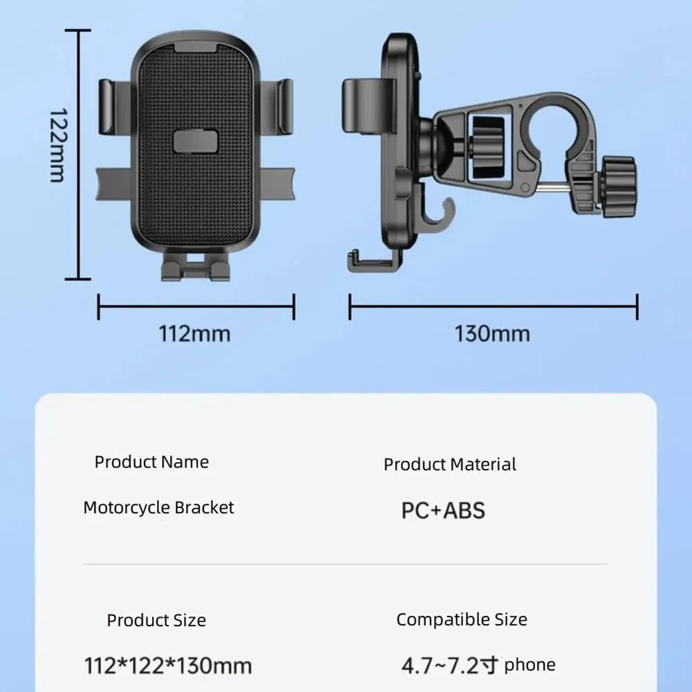Universal Bicycle Phone Holder with 360 Degree Rotation and Secure Handlebar Mount for Bikes, Scooters and Motorcycles, Yellow - Image 2