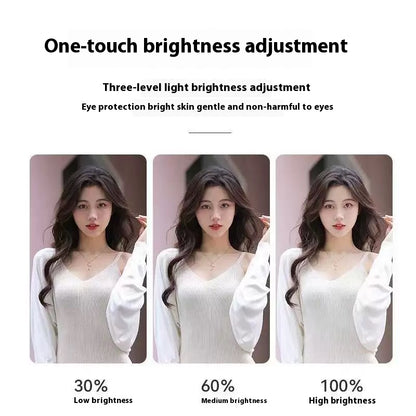 Ring Lamp Phone - Selfie Lamp - LED Ring Light - TikTok Lamp - Vlog Lighting - Makeup Light - Smartphone Gadgets - Clip On - 3 Modes - Rechargeable - White - 1 piece - Image 4