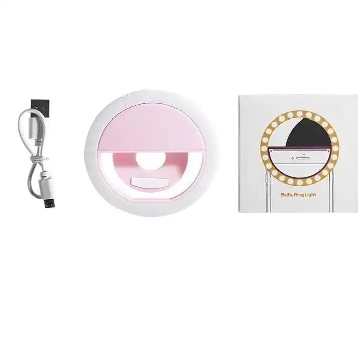 Ring Lamp Phone - Selfie Lamp - LED Ring Light - TikTok Lamp - Vlog Lighting - Makeup Light - Smartphone Gadgets - Clip On - 3 Modes - Rechargeable - White - 1 piece - Image 6