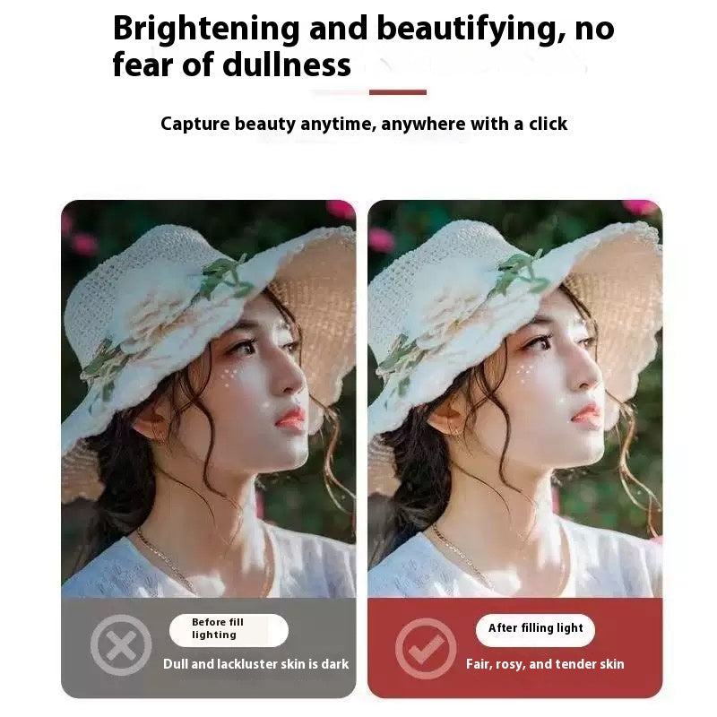 LED Ring Light 85mm - Universal & Adjustable - Selfie Ring Light for Phone - Selfie Ring Light for Streaming - Makeup Lamp Round Light - Portable Ring Light - Cheap Studio Lamp - Image 5