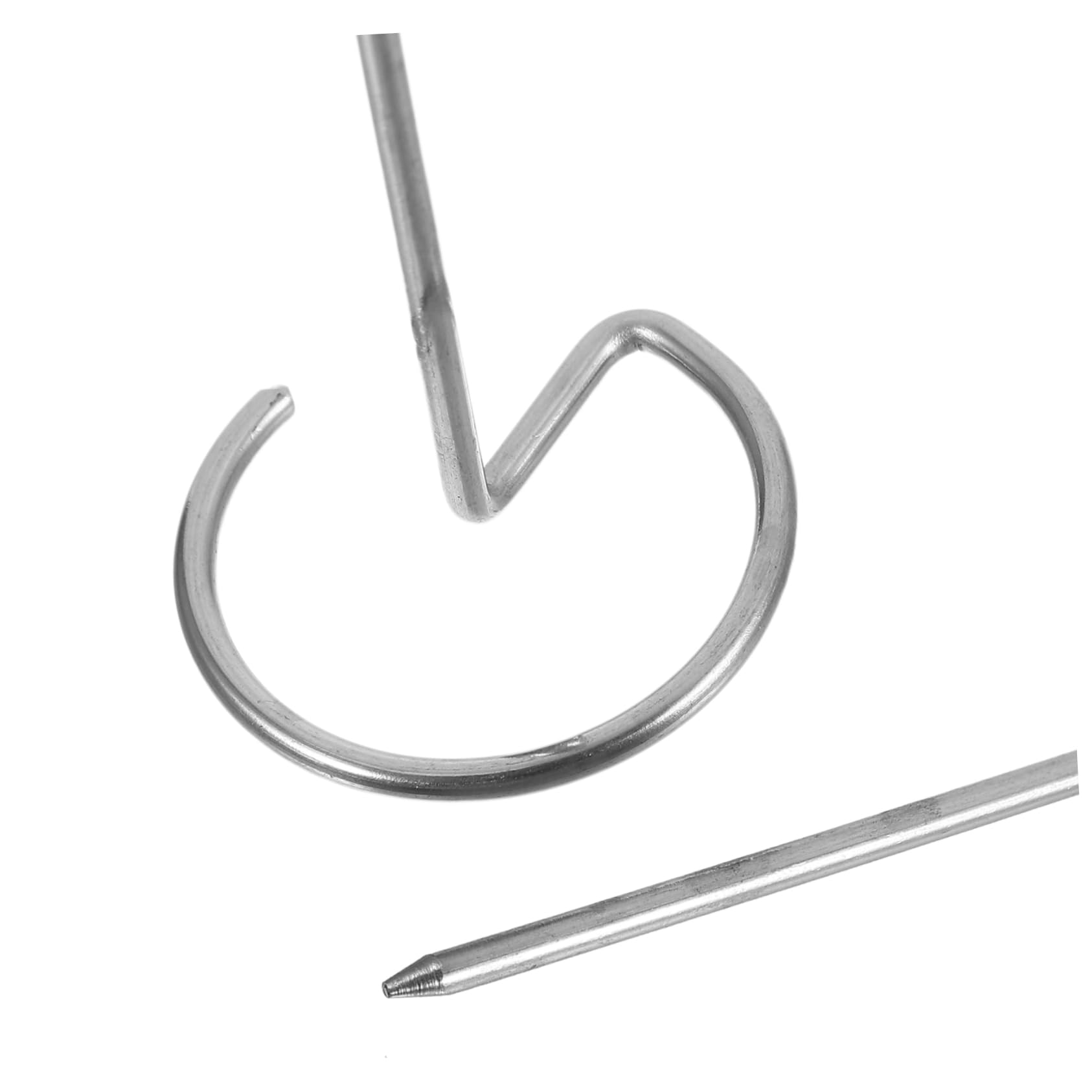 BBQ Skewers - Meat Pins - Satay Sticks Stainless Steel - Barbecue Accessories - Shashlik Skewers - Grill Skewers - Kebab Skewers - Reusable - Stainless Steel - Metal Skewers - 10 pieces - Image 3
