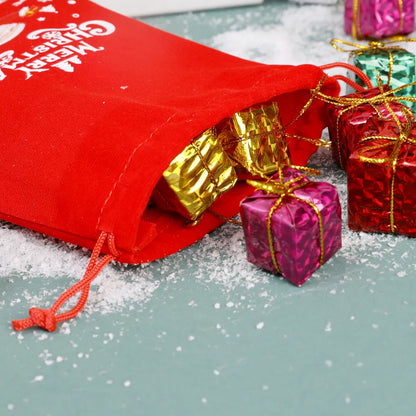 Christmas Gift Bags - Gift Bags - Advent Calendar Bags - Candy Bags - Christmas Packaging - Party Bags - With Drawstring - Reusable - Red - Santa Claus - Snowman - Reindeer - Gift Bags - Christmas Decorations - Holidays - Set of 12 - Image 5
