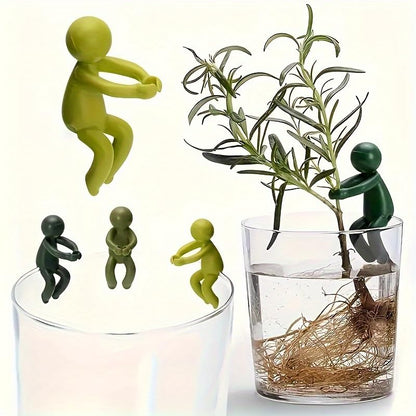 Plant Clamps - Flower Support - Plant Support - Vase Decoration - Stem Holder - Plant Clips - Climbing Aid Plants - Flower Holder - Funny Figurines - Houseplant Accessories - Flower Arranging - Cut Flowers - Green - Set of Plant Ties - 3 pieces - Image 3