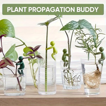 Plant Clamps - Flower Support - Plant Support - Vase Decoration - Stem Holder - Plant Clips - Climbing Aid Plants - Flower Holder - Funny Figurines - Houseplant Accessories - Flower Arranging - Cut Flowers - Green - Set of Plant Ties - 3 pieces - Image 5