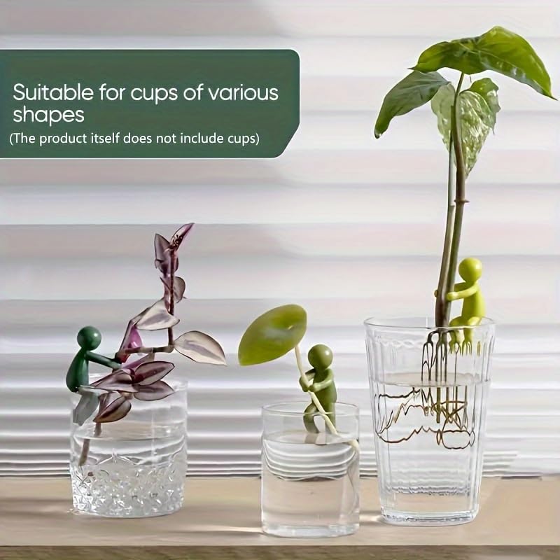 Plant Clamps - Flower Support - Plant Support - Vase Decoration - Stem Holder - Plant Clips - Climbing Aid Plants - Flower Holder - Funny Figurines - Houseplant Accessories - Flower Arranging - Cut Flowers - Green - Set of Plant Ties - 3 pieces - Image 8