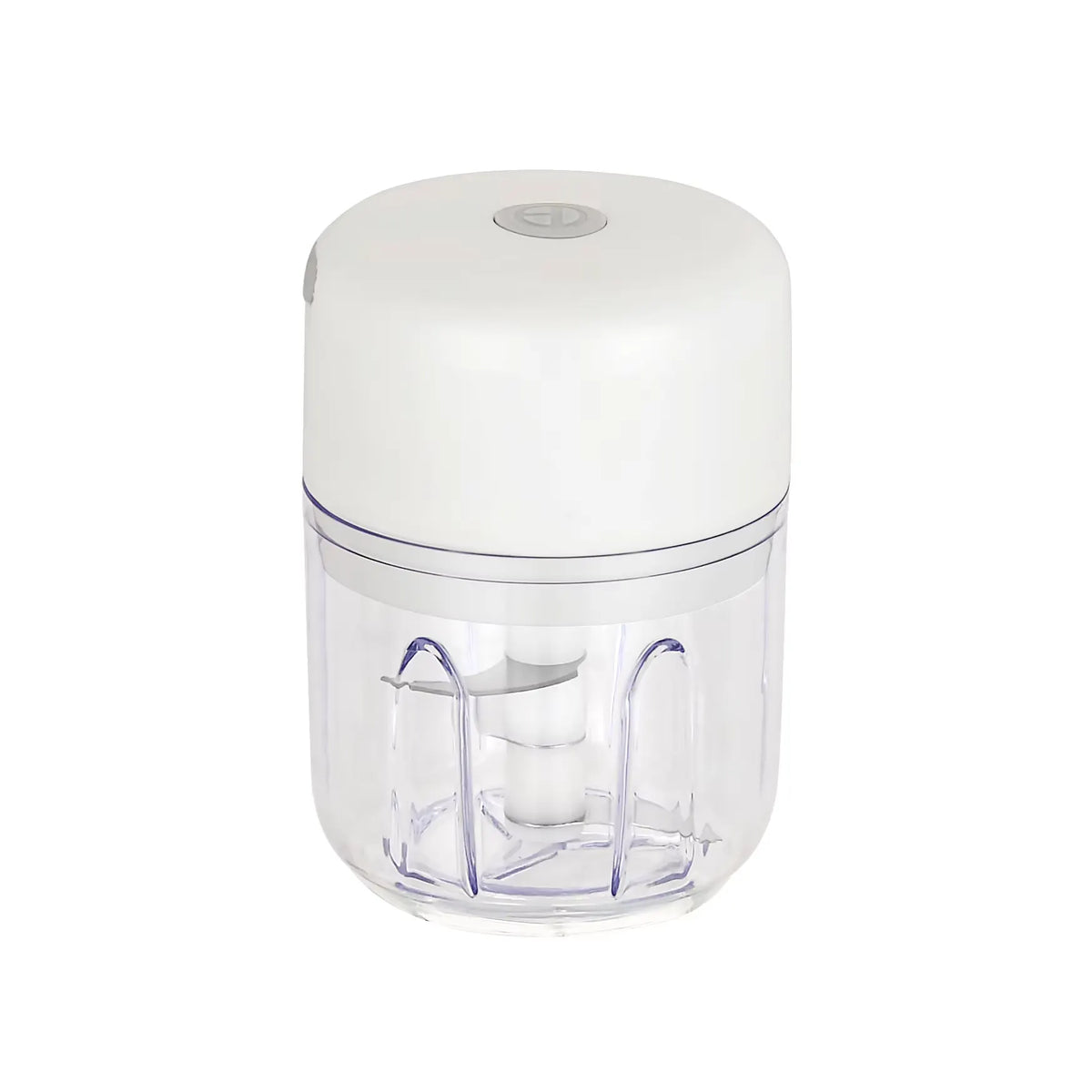 250 ml Cordless Electric Food Chopper, USB Rechargeable Mini Garlic and Vegetable Processor with Stainless Steel Blades, White