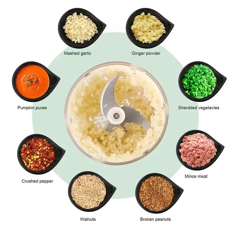 Garlic Press - Ginger Press Set - Stainless Steel - Garlic Press - Garlic Press - Garlic Cutter - Garlic Peeler - Garlic Press - Ginger Press - Durable & Dishwasher Safe - Cordless Electric Garlic Press - Image 6