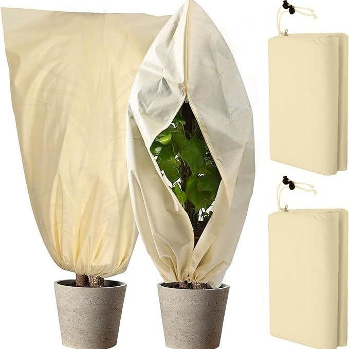 Winter Plant Cover - Protective Cover - Frost Protection - Plant Cover - Fleece - Olive Tree Cover - Palm Tree Protection - With Zipper and Drawstring - Breathable Material - Winter Protection - Cold Resistant - Garden Plants - Green - Frost Cover - 1 Pie - Image 2