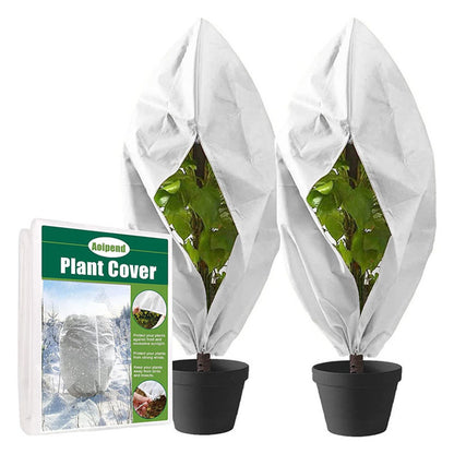 Winter Plant Cover - Protective Cover - Frost Protection - Plant Cover - Fleece - Olive Tree Cover - Palm Tree Protection - With Zipper and Drawstring - Breathable Material - Winter Protection - Cold Resistant - Garden Plants - Green - Frost Cover - 1 Pie - Image 5