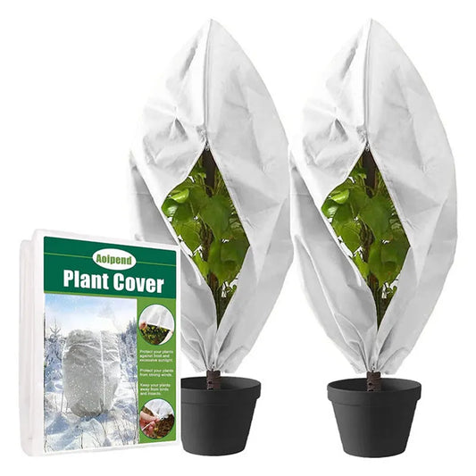 Winter Plant Cover - Protective Cover - Frost Protection - Plant Cover - Fleece - Olive Tree Cover - Palm Tree Protection - With Zipper and Drawstring - Breathable Material - Winter Protection - Cold Resistant - Garden Plants - Green - Frost Cover - 1 Pie - Image 5