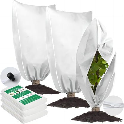 Winter Plant Cover - Protective Cover - Frost Protection - Plant Cover - Fleece - Olive Tree Cover - Palm Tree Protection - With Zipper and Drawstring - Breathable Material - Winter Protection - Cold Resistant - Garden Plants - Green - Frost Cover - 1 Pie - Image 8