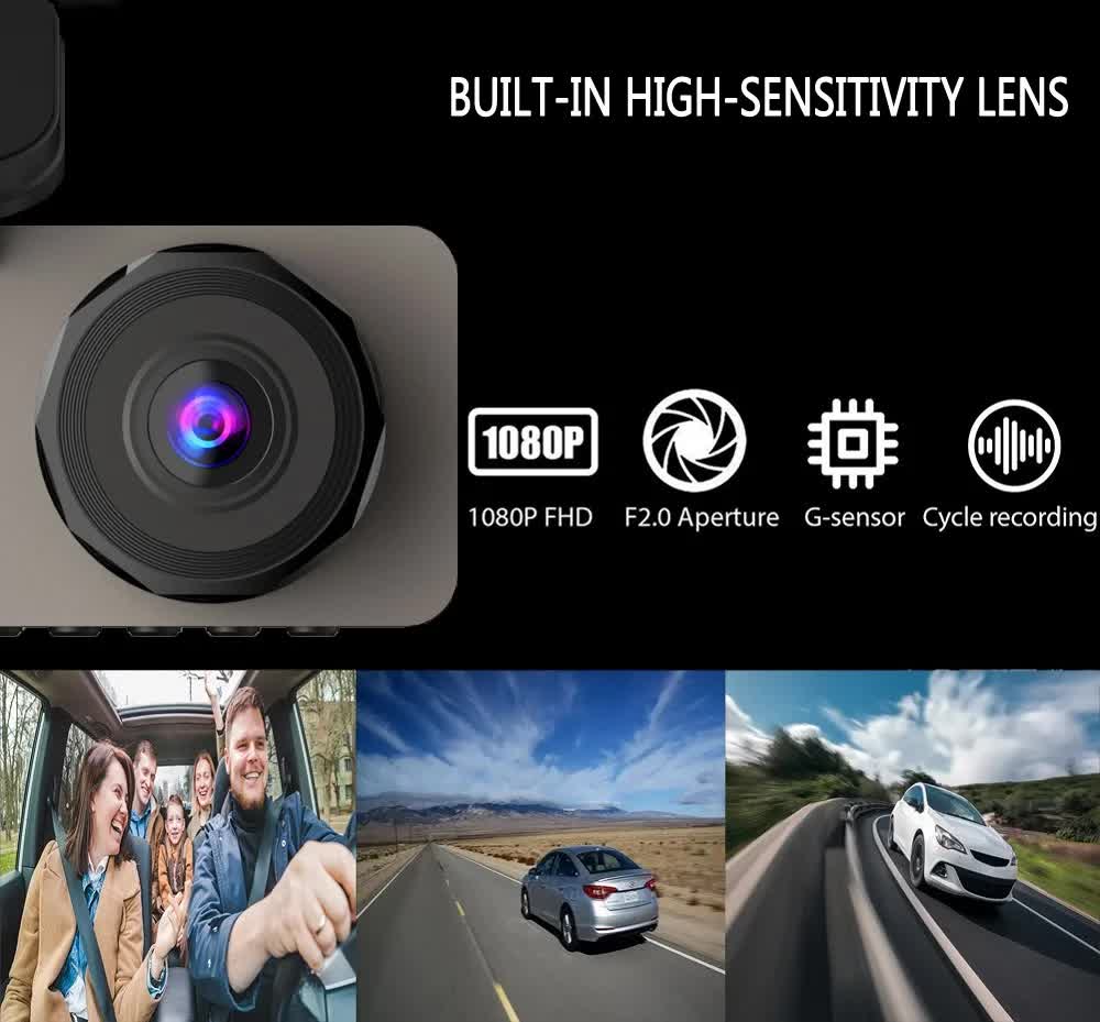 Car Dashcam - 120-degree viewing angle - Night vision - Full HD video - Super compact - Parking mode - Loop recording - Collision detection - Rear view camera - 3.0-inch TNT screen - Car Dashcam - Image 7