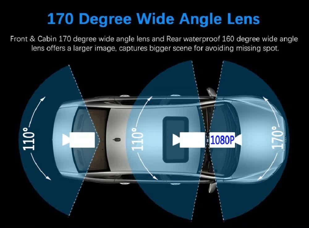 Car Dashcam - 120-degree viewing angle - Night vision - Full HD video - Super compact - Parking mode - Loop recording - Collision detection - Rear view camera - 3.0-inch TNT screen - Car Dashcam - Image 8