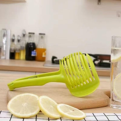 Onion Cutter - Tomato Cutter - Vegetable Cutter - Onion Comb - Cutting Aid - Potato Cutter - Kitchen Accessories - Lemon Cutter - Vegetable Holder - Fruit Cutter - Handy Kitchen Tools - Cutting Tools - Green - 1 Piece - Image 5
