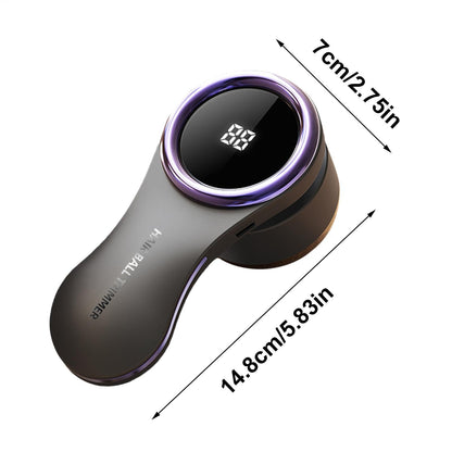 Lint Remover - Lint Trimmer - Lint Remover - Electric Lint Remover - Clothes Roller - Lint Brush - Rechargeable - LED Display - Cordless - Clothes Shaving - Lint Removal - Wool Comb - Large Head - Black - 1 Piece - Image 5