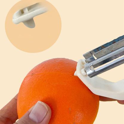 Peeler Set - Potato Peeler - Vegetable Peeler - Asparagus Peeler - Fruit Peeler - Paring Knives - Apple Peeler - Cucumber Peeler - Universal Peeler - Stainless Steel Blade - Kitchen Utensils - Kitchen Tools - Y Peeler - Beige - 2 Pieces - Image 7
