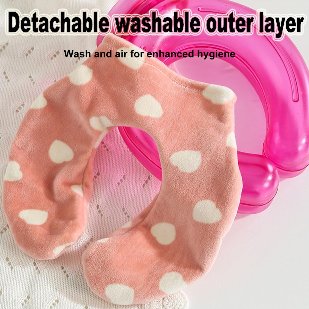 Neck warmer - Shoulder warmer - Hot water bottle - U-shaped hot water bottle - Neck warmer - Hot water bottle - Hot water bottle with cover - Shoulder warmer - Neck pillow - Heating cushion - Soft hot water bottle - Relaxation - Bedside hot water bottle - - Image 5