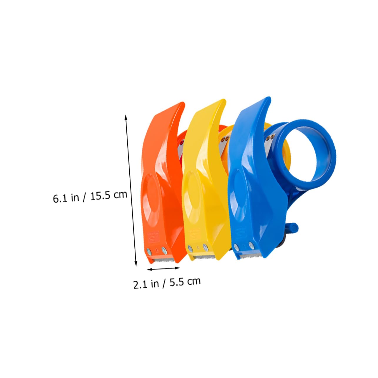 Tape Dispenser - Tape Dispenser - Tape Roller - Tape Roller - Office Supplies - Desk Accessories - Packaging Material - Packaging Tape Holder - Hand Dispenser - Tape Dispenser - Moving - Packing - Office Supplies - Multicolor - 3 Pieces - Image 8