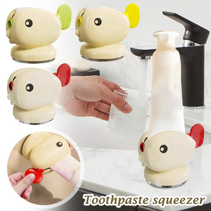 Toothpaste Squeezer - Tube Squeezer - Tube Roller - Toothpaste Holder - Tube Squeezer - Bathroom Accessories - Tube Press - Toothpaste Dispenser - Squeezer - Fish - Children - Bathroom Gadgets - Tube Key - Beige - 1 Piece - Image 2