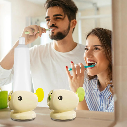 Toothpaste Squeezer - Tube Squeezer - Tube Roller - Toothpaste Holder - Tube Squeezer - Bathroom Accessories - Tube Press - Toothpaste Dispenser - Squeezer - Fish - Children - Bathroom Gadgets - Tube Key - Beige - 1 Piece - Image 3