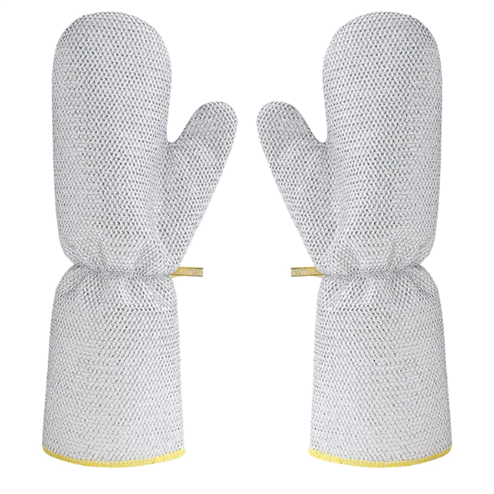 Oven Mitts - BBQ Gloves - Heat Resistant Oven Gloves - Barbecue Accessories - Pot Holders - Kitchen Gloves - Grill Gloves - Cooking Gloves - Baking Utensils - Kitchen Utensils - Non-Slip - Heat Resistant Gloves - Gray - 2 Pieces
