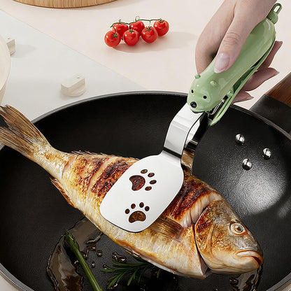 Kitchen Tongs - Spatula - BBQ Tongs - Meat Tongs - Kitchen Utensils - Kitchen Accessories - Grill Tongs - Spatula - Funny Gadgets - Cooking Utensils - Serving Tongs - Kitchen Tools - Original Gift - Green - 1 Piece - Image 5