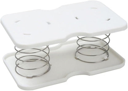 10 pcs Tissue Box Spring - Tissue Holder - Tissue Box Lift - Tissue Box Base Support - Tissue Dispenser - Spring Holder - Napkin Holder - Tissue Storage Box - Bathroom Organizer - Toilet Accessories - Kitchen Gadget - White - 1 Piece