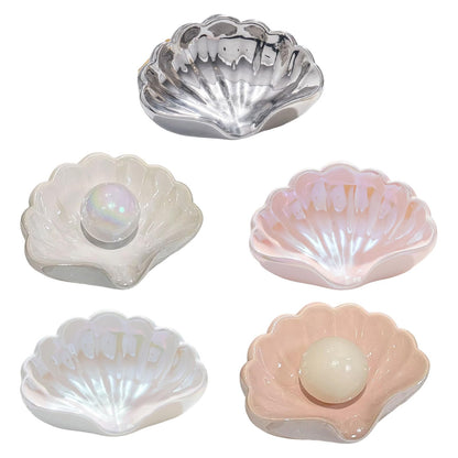 Soap Dish Shell - Soap Holder - Soap Dish - Bathroom Accessories - Jewelry Dish - Toilet Furnishings - Storage Dish - Home Decoration - Key Tray - Make Up Sponge Holder - Luxury Bathroom Interior - Gift Tip - Mother of Pearl White - 1 Piece - Image 5