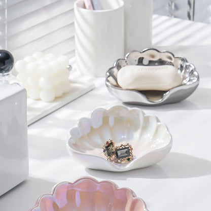 Soap Dish Shell - Soap Holder - Soap Dish - Bathroom Accessories - Jewelry Dish - Toilet Furnishings - Storage Dish - Home Decoration - Key Tray - Make Up Sponge Holder - Luxury Bathroom Interior - Gift Tip - Mother of Pearl White - 1 Piece - Image 7