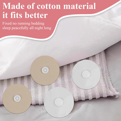 Duvet Clips - Duvet Clamps - Needle-Free Duvet Holders - Duvet Cover Clips - Sheet Clips - Anti-Slip - Bedding Accessories - Curtain Clips - Blanket Clips - Fastening Clips - Bedroom Gadgets - Home Accessories - White - 20 Pairs - Image 3