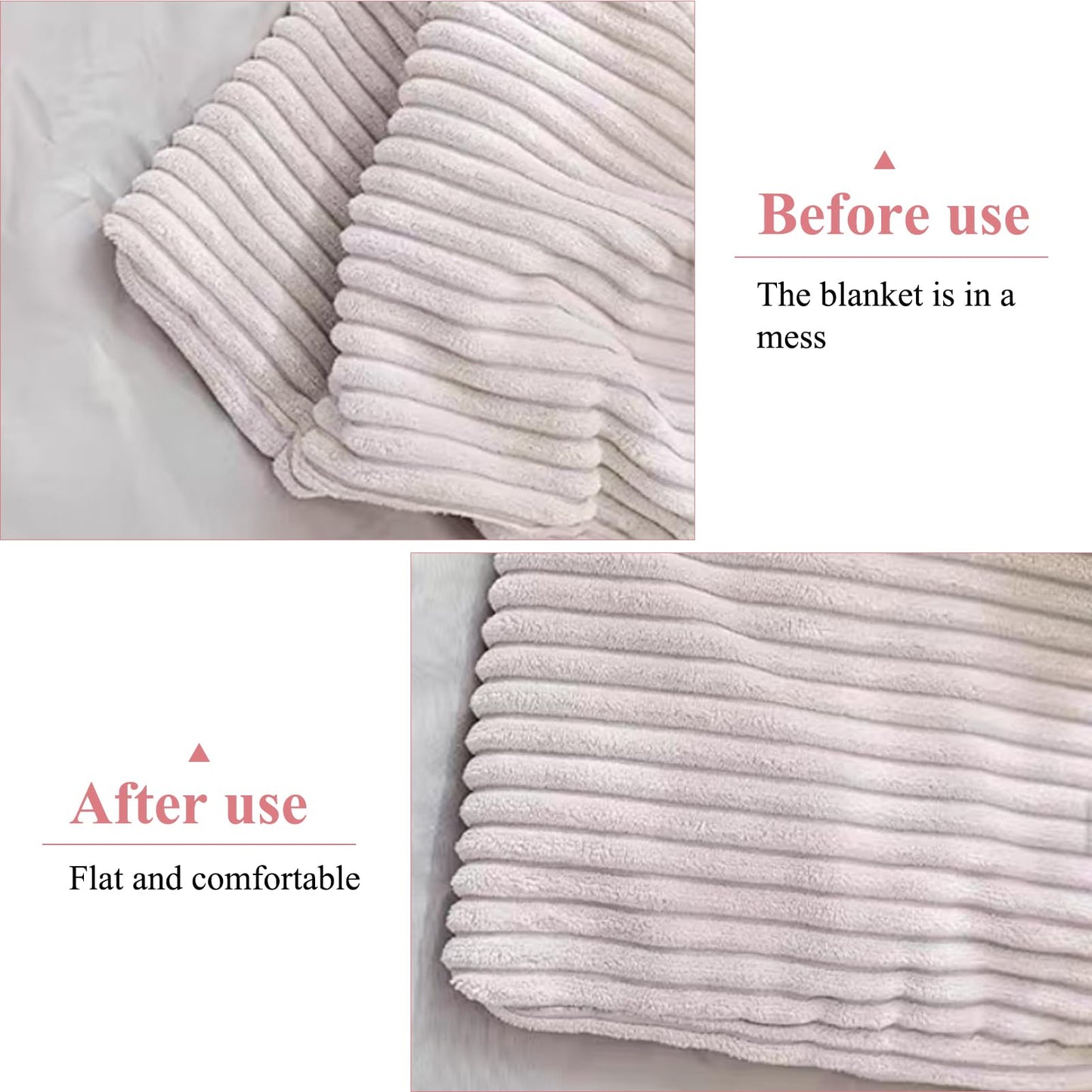 Duvet Clips - Duvet Clamps - Needle-Free Duvet Holders - Duvet Cover Clips - Sheet Clips - Anti-Slip - Bedding Accessories - Curtain Clips - Blanket Clips - Fastening Clips - Bedroom Gadgets - Home Accessories - White - 20 Pairs - Image 4