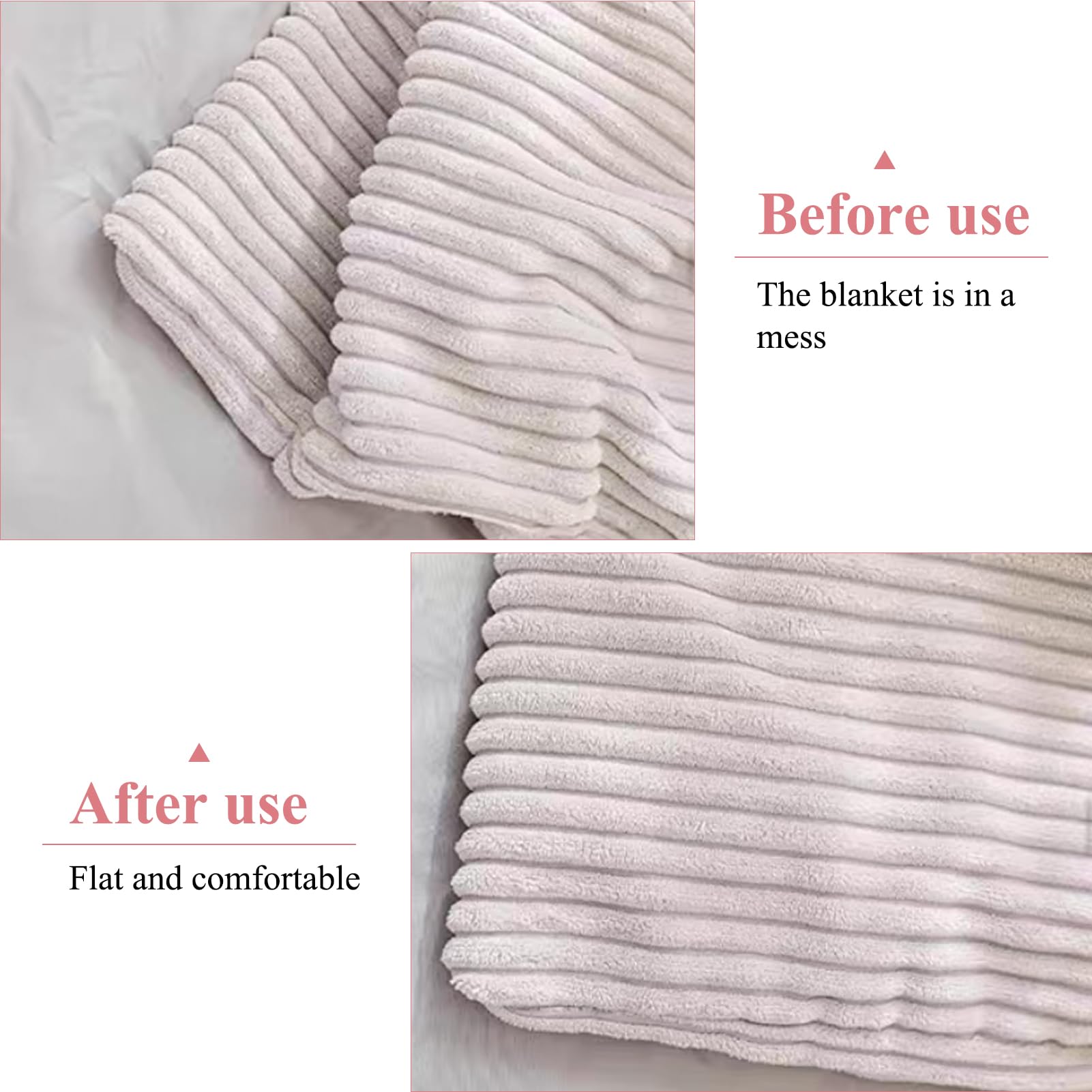Duvet Clips - Duvet Clamps - Needle-Free Duvet Holders - Duvet Cover Clips - Sheet Clips - Anti-Slip - Bedding Accessories - Curtain Clips - Blanket Clips - Fastening Clips - Bedroom Gadgets - Home Accessories - White - 20 Pairs - Image 4