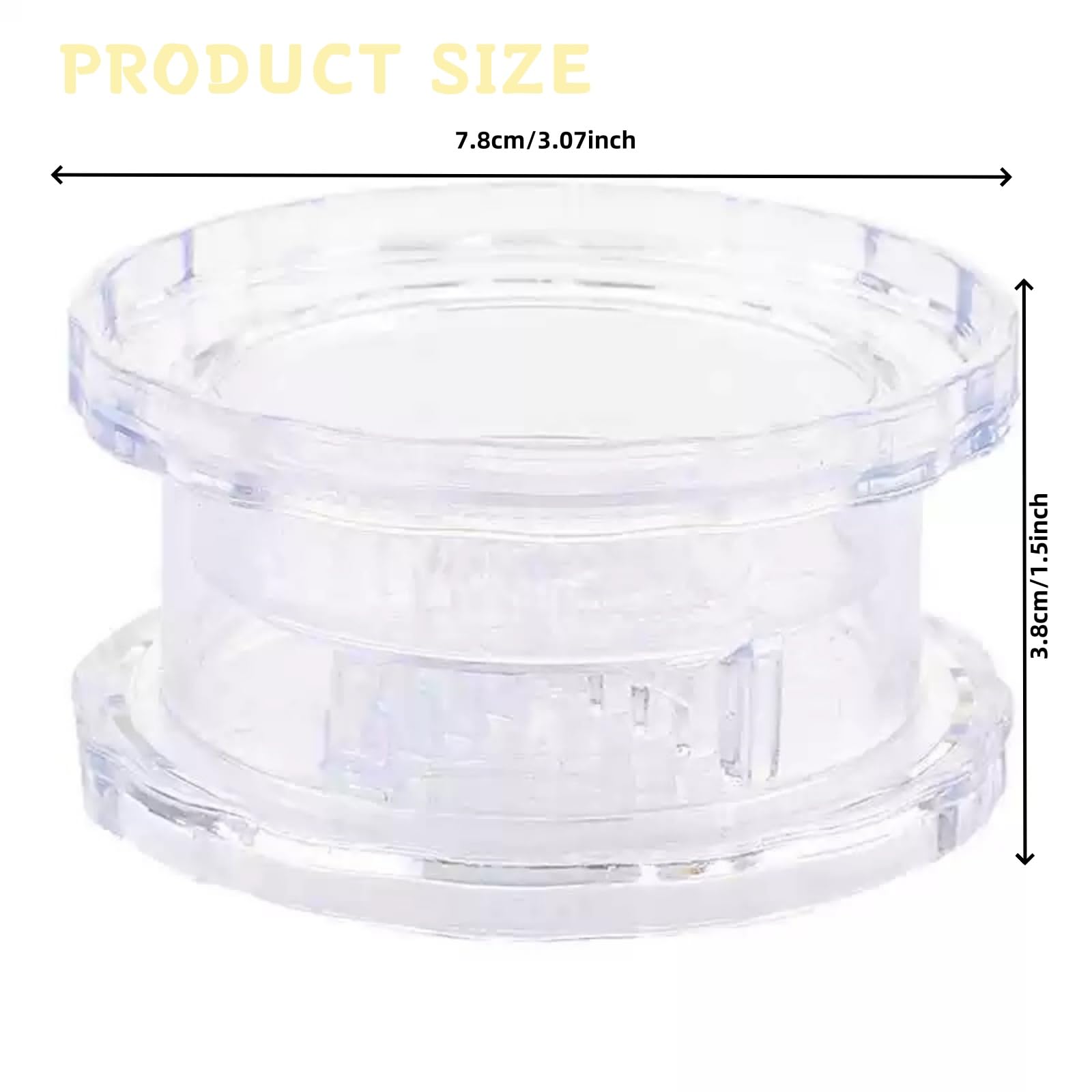 Garlic Press - Garlic Cutter - Garlic Grater - Ginger Mill - Herb Grinder - Garlic Crusher - Kitchen Gadget - Manual Press - Twist System - Kitchen Aid - Chopper - Dishwasher Safe - Transparent - 1 Piece - Image 2