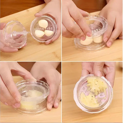 Garlic Press - Garlic Cutter - Garlic Grater - Ginger Mill - Herb Grinder - Garlic Crusher - Kitchen Gadget - Manual Press - Twist System - Kitchen Aid - Chopper - Dishwasher Safe - Transparent - 1 Piece - Image 5