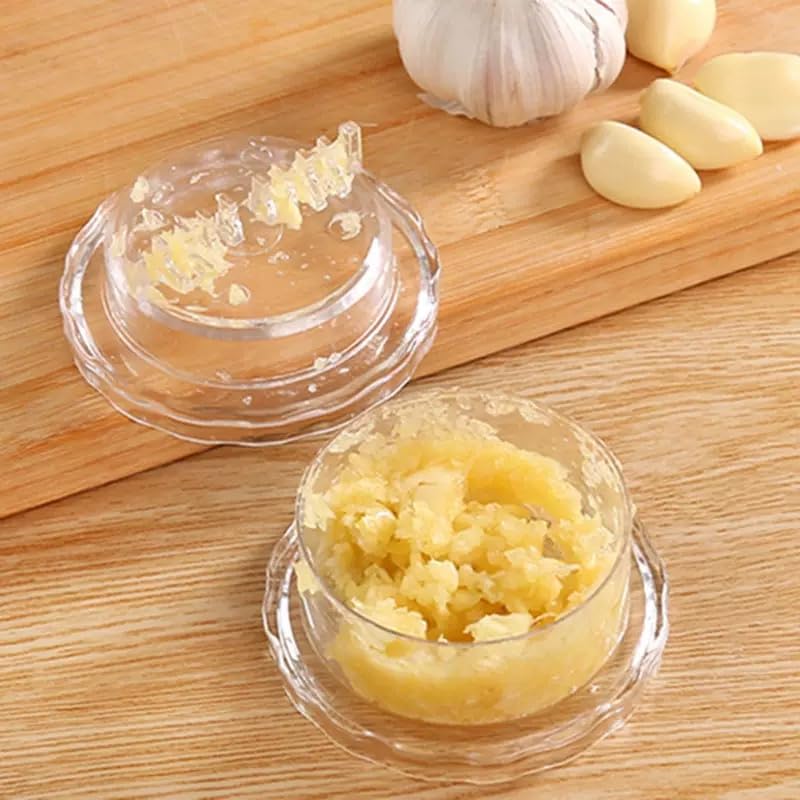 Garlic Press - Garlic Cutter - Garlic Grater - Ginger Mill - Herb Grinder - Garlic Crusher - Kitchen Gadget - Manual Press - Twist System - Kitchen Aid - Chopper - Dishwasher Safe - Transparent - 1 Piece - Image 7
