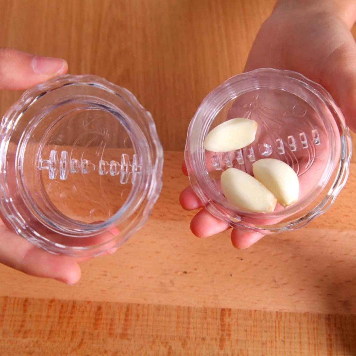 Garlic Press - Garlic Cutter - Garlic Grater - Ginger Mill - Herb Grinder - Garlic Crusher - Kitchen Gadget - Manual Press - Twist System - Kitchen Aid - Chopper - Dishwasher Safe - Transparent - 1 Piece - Image 8