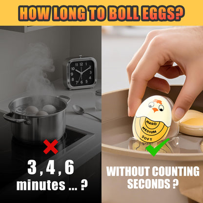 Egg Timer - Cook Along Egg Timer - Kitchen Timer - Egg Timer - Color Change Indicator - Heat Sensitive Sensor - Boil Eggs - Kitchen Gadget - Hard Medium Soft - Kitchen Accessories - Cooking Aid - Funny Gift - Pink - 2 Pieces - Image 2