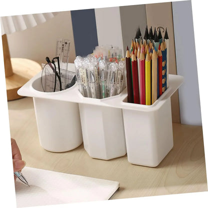 Desk Organizer - Pen Tray - Makeup Brush Holder - Desk Accessories - Pen Holder - Hanging Storage Tray - Office Supplies - Cosmetics Organizer - Space Saving - School Supplies - Table Organizer - Black - 1 Piece - Image 7